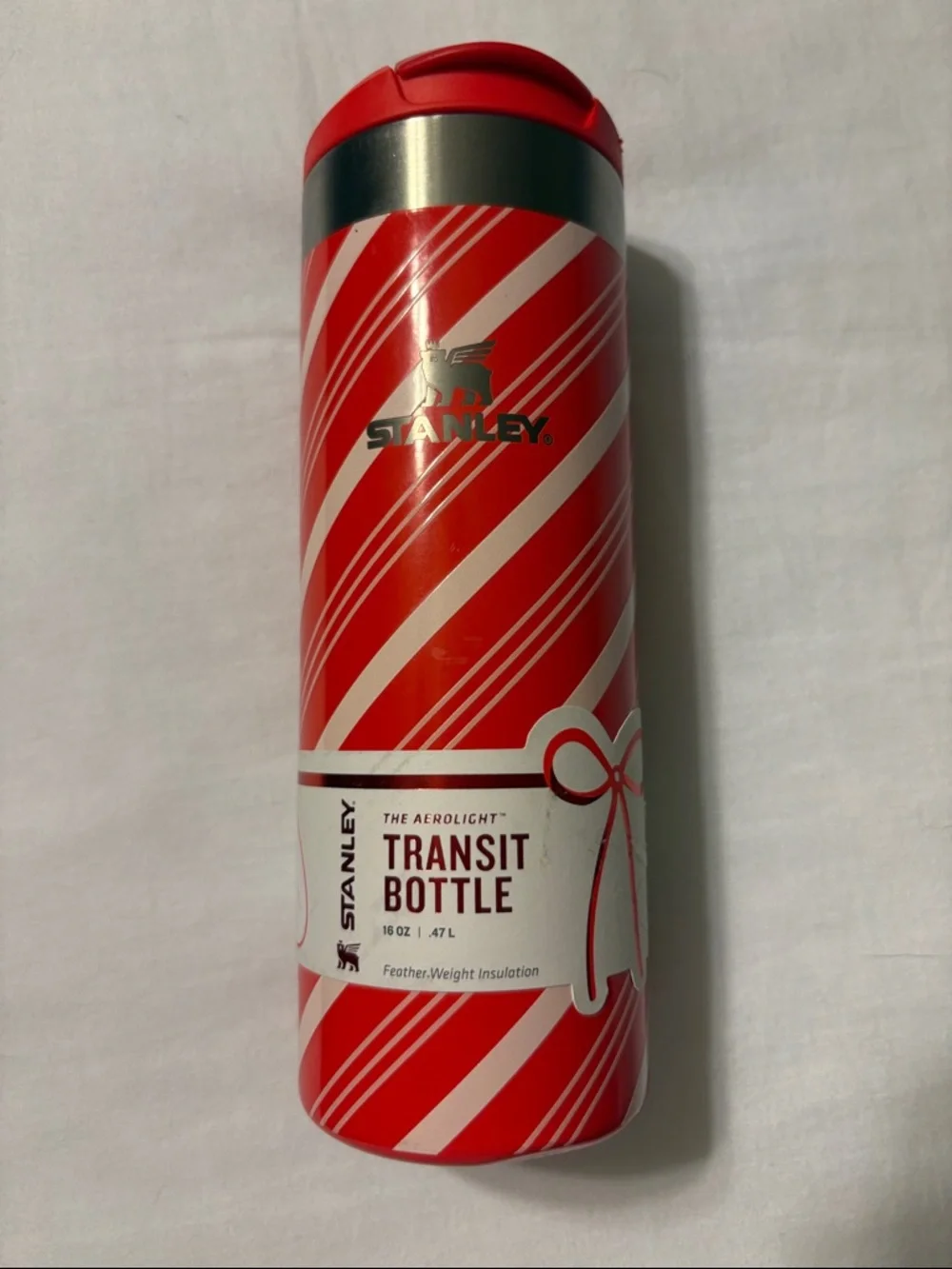 Stanley Limited Edition “Candy Cane Twist” 16oz Aero Light Transit Bottle NWT - Picture 3 of 13